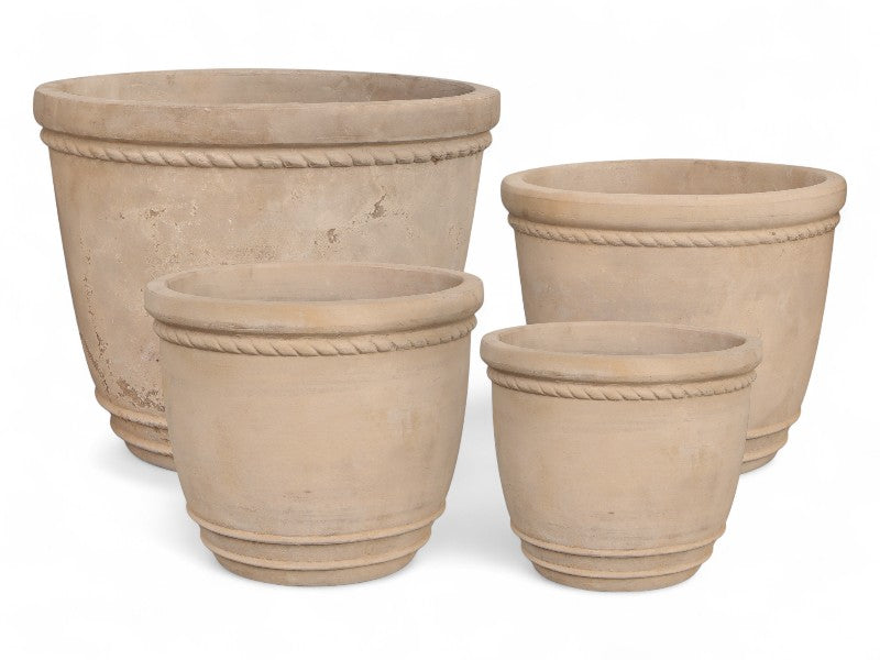 SINES KÆMPE ANTIK TERRACOTTA HAVEKRUKKER-Vietnam Ø67,Ø55,Ø43,Ø32