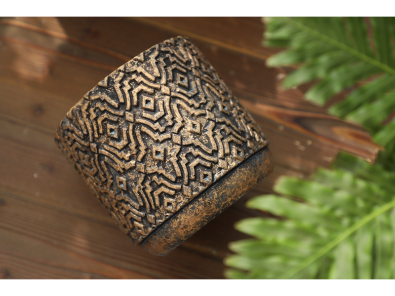 Mabella Urtepotte Bronze farve