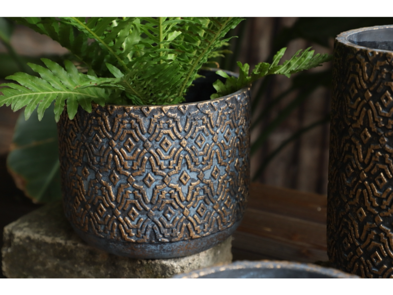 Mabella Urtepotte Bronze farve