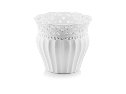 Mabella Urtepotte keramik - creme hvid