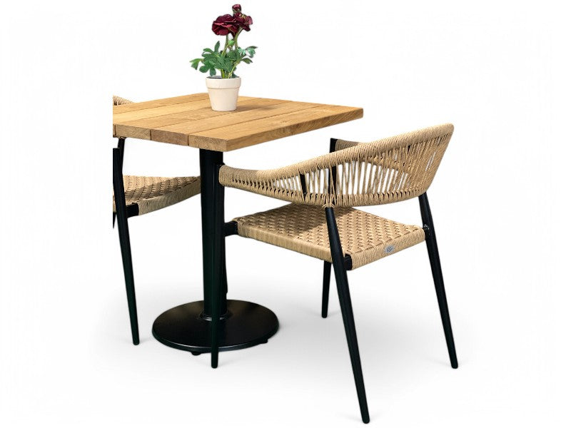 EGETRÆ Planke havebord og 2Teddy stole