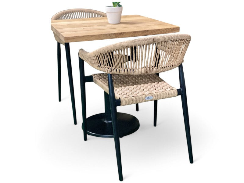 EGETRÆ Planke havebord og 2Teddy stole