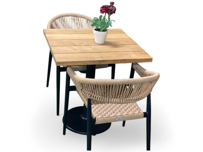 EGETRÆ Planke havebord og 2Teddy stole