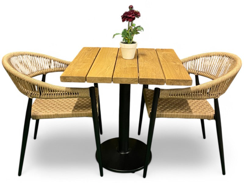 EGETRÆ Planke havebord og 2Teddy stole