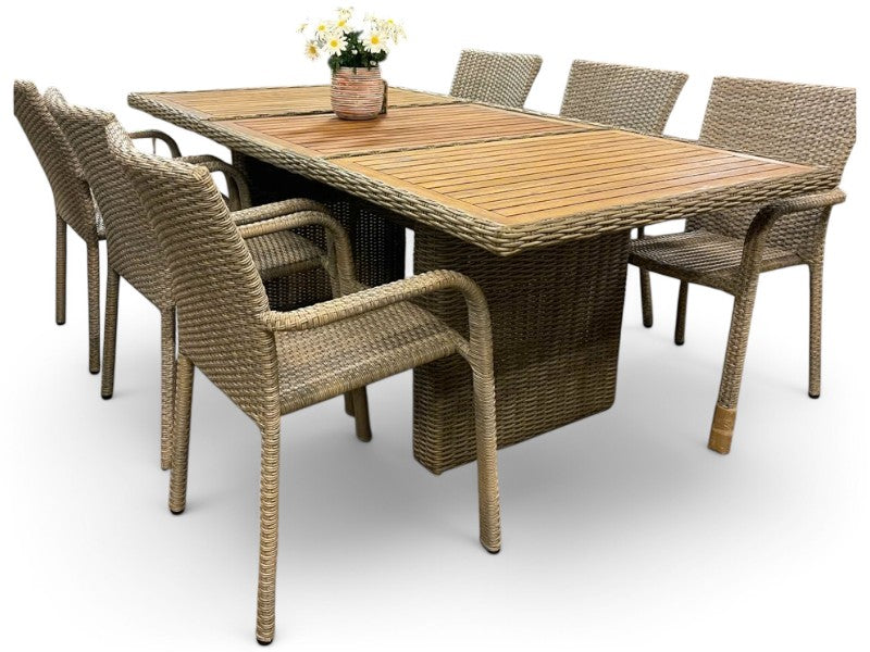 SORIA Havebord og 6 stk SOHO havestole