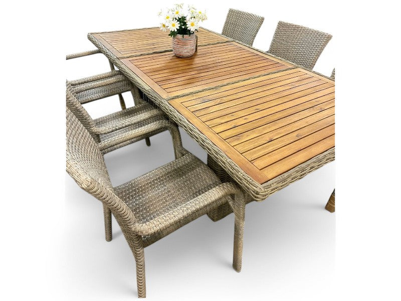 SORIA Havebord og 6 stk SOHO havestole