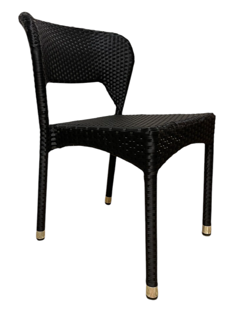 Rundt bord Ø120cmx75cm og 4 sorte stole UDSTILLINGSMODELLER