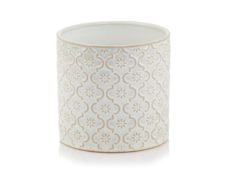 Mabella Urtepotte keramik - creme hvid