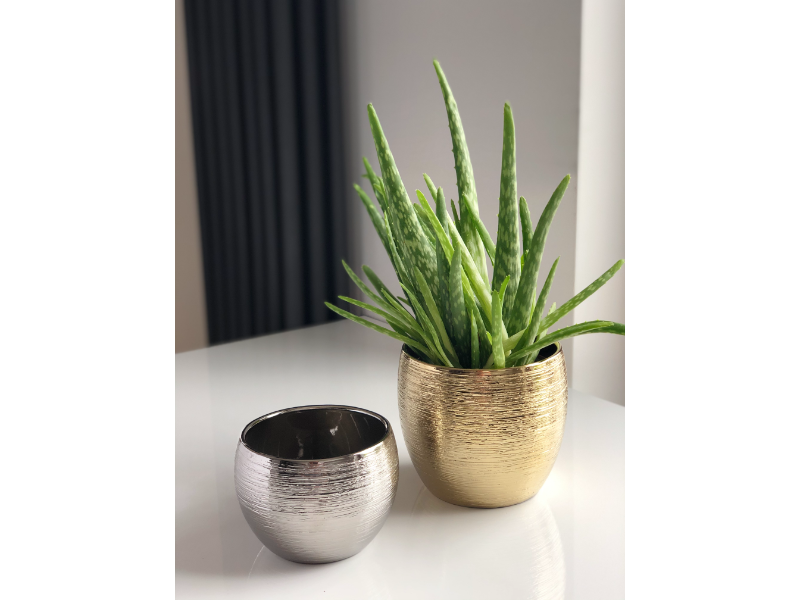 Mabella Urtepotte keramik / Guld