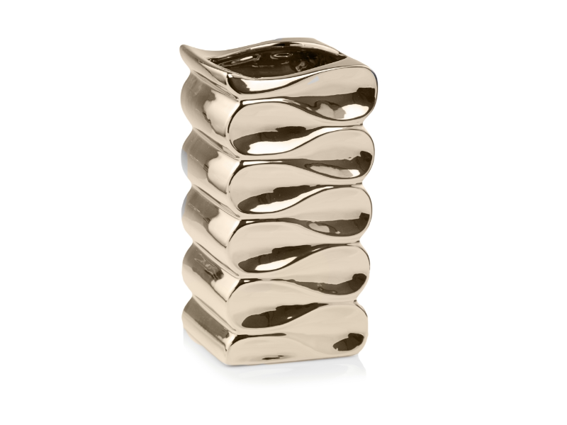 Mabella Urtepotte keramik / Blankt Guld