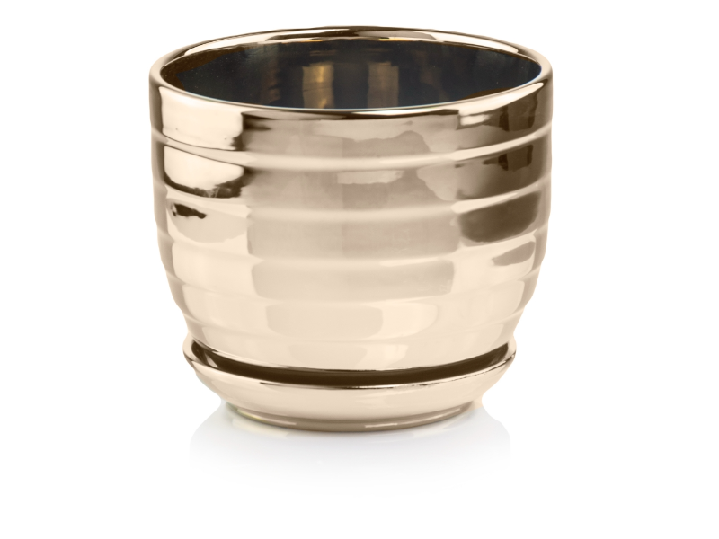 Mabella Urtepotte keramik / Blankt guld