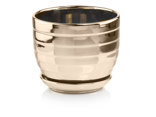 Mabella Urtepotte keramik / Blankt guld