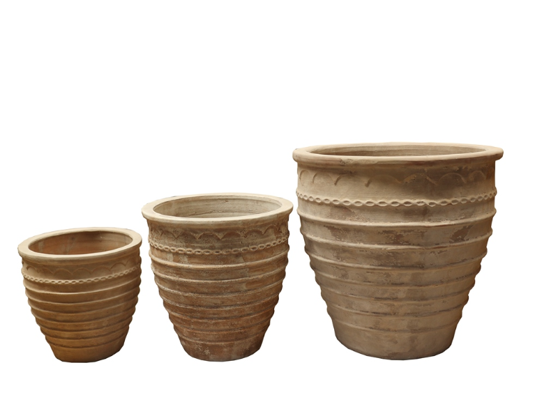 Terracotta havekrukke COMO 3 fra Mekong-Vietnam