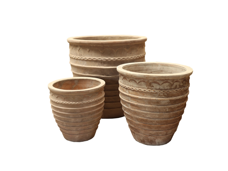 Terracotta havekrukke COMO 3 fra Mekong-Vietnam