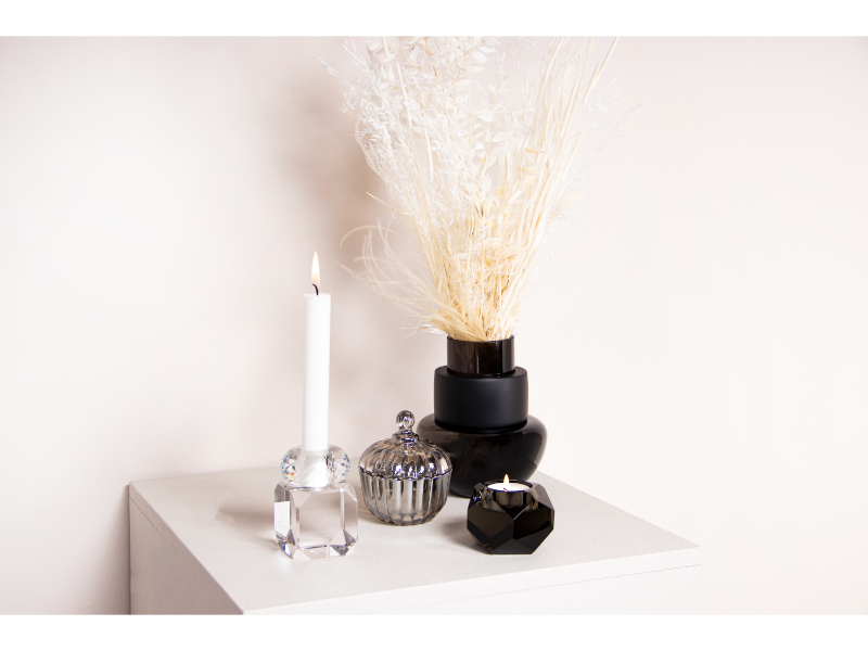 Enyo small vase-Sort H16, House of Sander-Pynt og Interiør