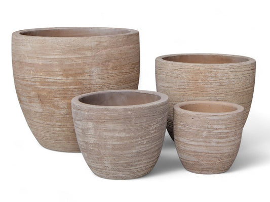 KRADSE TAVIRA I 4 STØRRELSE ANTIK TERRACOTTA HAVEKRUKKER-Vietnam