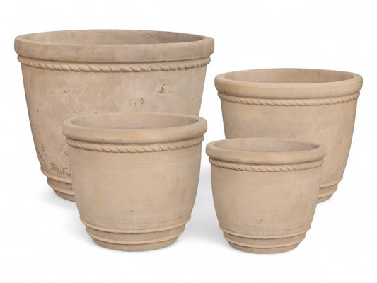 SINES KÆMPE ANTIK TERRACOTTA HAVEKRUKKER-Vietnam Ø67,Ø55,Ø43,Ø32