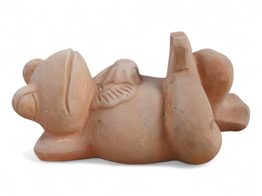 HAVEFIGUR - FRØ 2 TERRACOTTA 34X18X17CM