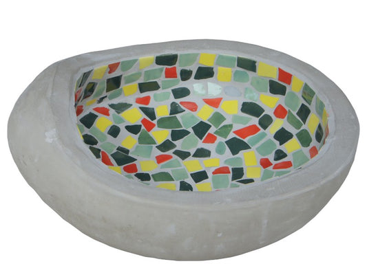 Fuglebad - Ø38X35X13 MOSAIK MIX FAD