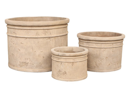 AMADORA KÆMPE ANTIK TERRACOTTA HAVEKRUKKER-Vietnam Ø70,Ø50,Ø35