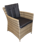 BEDFORD TEAK Havebord 200cm og 6 Dublin stabels havestole
