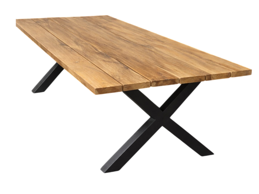 Planke Bord i Dansk massivt Egetræ-Havebord