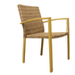 SALFORD Akacie Havebord 200cm og 6 stabels havestole