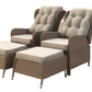 QUEEN SERIE II Loungemøbler med vippefunktion-DRY FAST FOAM.