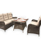 Havemøbler - QUEEN loungesæt 3-personers sofa + 2-personers sofa og bord