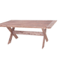SALFORD Akacie Havebord 200cm og 6 stabels havestole
